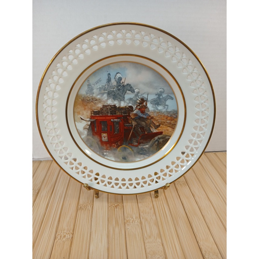 Bing & Grondahl Deadwood Stage Buffalo Bill Wild West Collector Plate Woodson